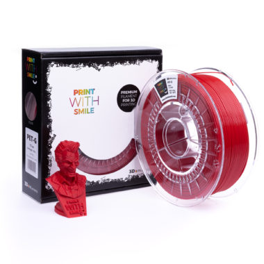 Print With Smile Premium PETG Red Filament, 1.75 PWS, rot