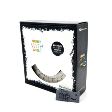 Print With Smile Premium PLA Grey Filament, 1.75 PWS, grau