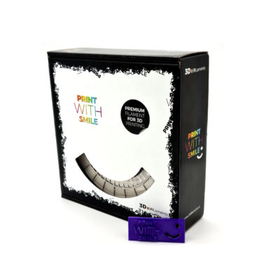 Print With Smile Premium PLA Violet Glass Filament, 1.75 PWS, violett transparent