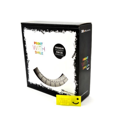 Print With Smile Premium PLA PETG yellow glass Filament, 1.75 PWS, transarent gelb